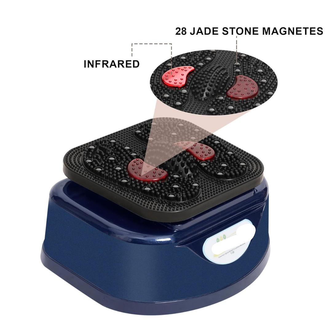 Blood Circulation Machine With Metal Body 28 Magnets With Infrared Lights Massager 185 Watt (Blue) With 3 Years Warranty