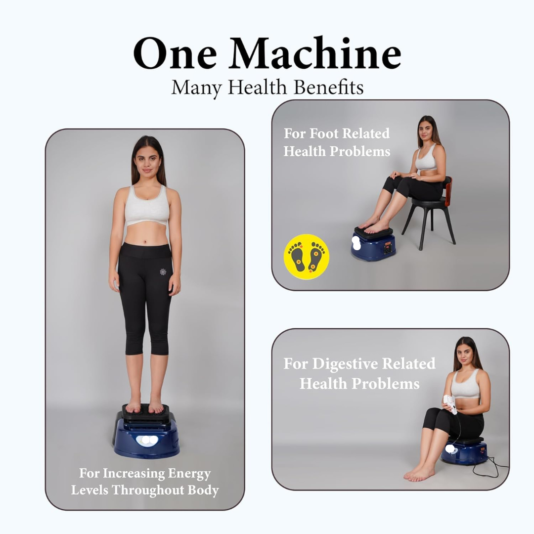 Blood Circulation Machine With Metal Body 28 Magnets With Infrared Lights Massager 185 Watt (Blue) With 3 Years Warranty