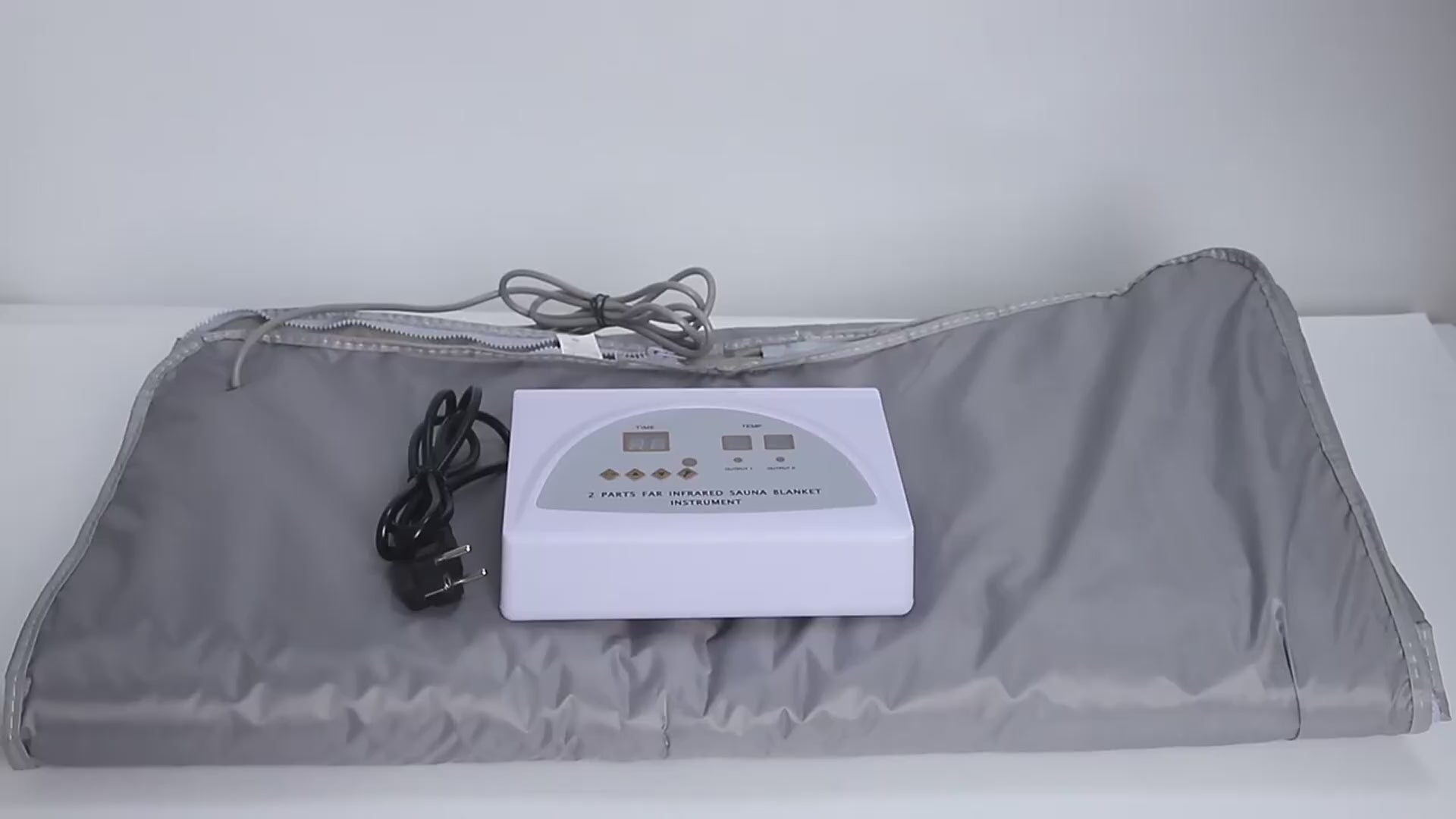 Sauna Blanket Portable Far Infrared Sauna Heating Blanket Detox Heat Blanket for Home Professional Salon Beauty Use Heat Blanket Full Body 2 parts Far IR Blanket